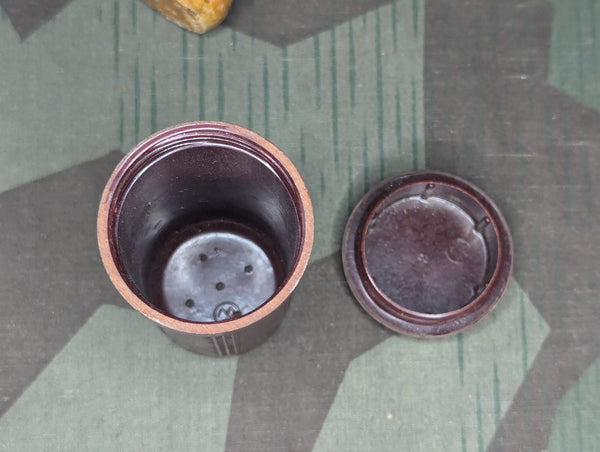 Bakelite Shaving Brush Container with Brush