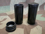 German Hygiene Kit in Gray Leather Case Bakelite Pieces