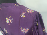 Purple Dress with Bow Print <br> (B-40" W-30" H-37")