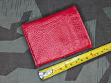 Faux Red Alligator German Wallet
