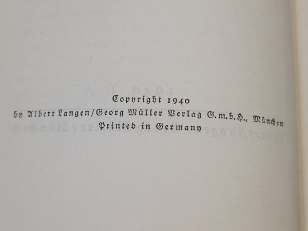 Lebenstanz 1940 Book with Edelweiss Inside