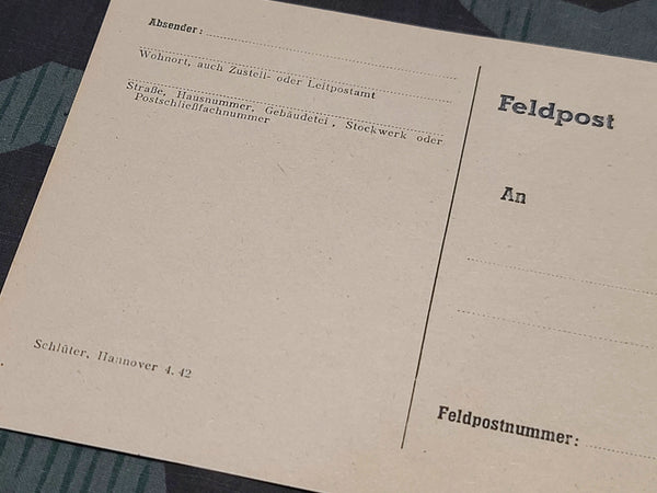 Set of 2 Feldpost Postcards