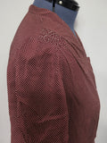 Maroon Dress with Tiny Polka Dots <br> (B-46" W-38.5" H-46")