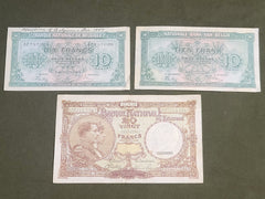GI Souvenir Belgian Francs Notes "Memories of Belgium Dec. 1944"