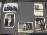 Partial German Family Photo Album Faux Snake Skin Cover