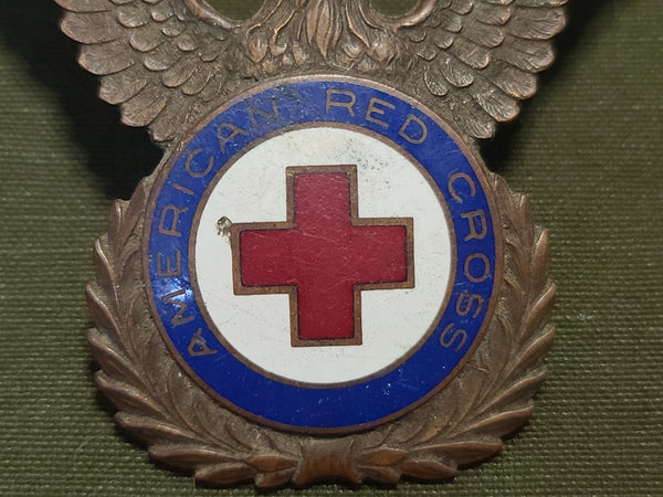 American Red Cross Men's Hat Badge