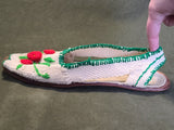 Manufacturas Cabrera Peep Toe Knit Sandals Venezuela