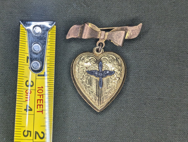 Army Air Corps Locket Pin in Box