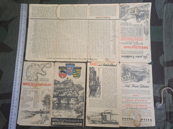 Original Shell Map of Anhalt Thüringen Sachsen