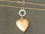 Marine Corps Sweetheart Locket Necklace Mother of Pearl
