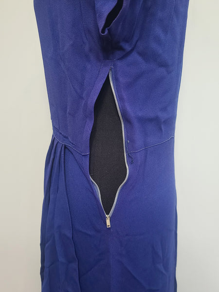 DuBarry Blue Sequin Gown 1945 <br> (B-38" W-29" H-38")