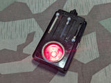Wehrmacht Style Daimon Flashlight Leather and Wire Button Loop Light Rust