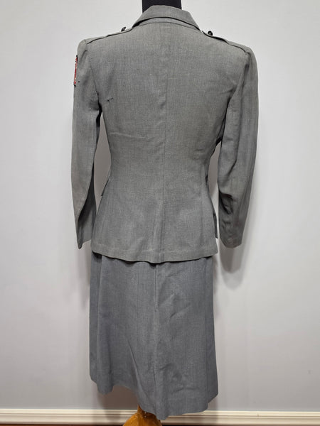 American Red Cross Military Welfare Summer Uniform Jacket and Skirt <br> (B-38" W-26" H-36")
