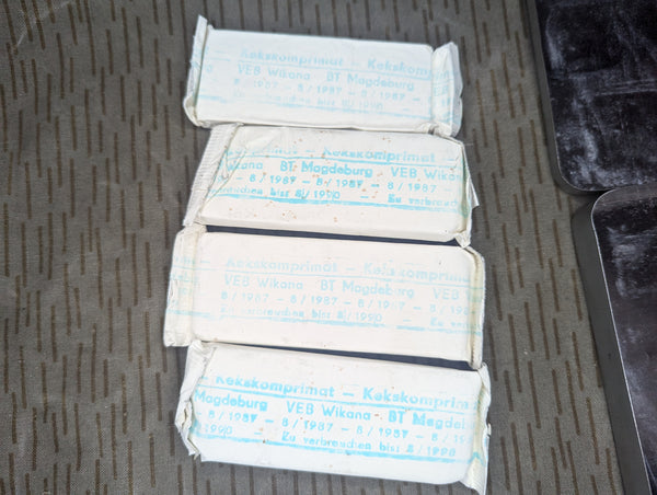 East German Rations Kekskomprimat in Tin 1987