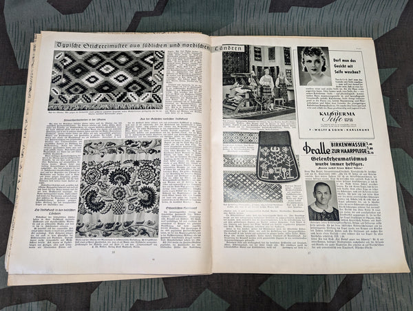 Frauen Fleiss Women's Knitting Pattern Magazine Heft 7 1938/39