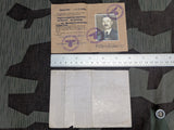 Original German Oilcloth Identification and Weapon Permit