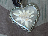 Edelweiss Heart Shaped Velvet Necklace