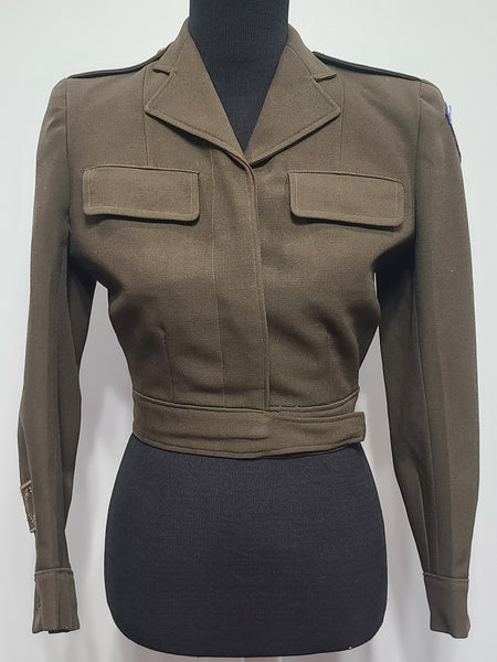 Women's Ike Jacket Red Lining Theater Made 9th Air Force (B-36" W-27")