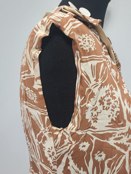 Harvest Print Dress <br> (B-36" W-30")