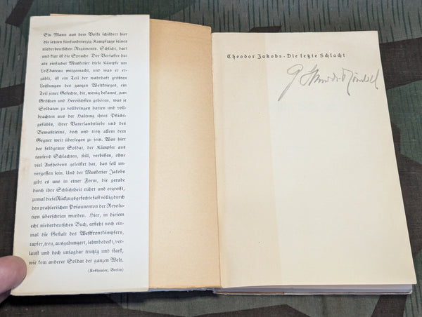 1935 Book Die Letzte Schlacht