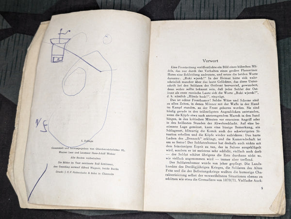 Volkischer Beobachter Landser Lachen Soldier's Humor Book