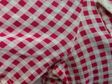 Red and White Gingham Dress <br> (B-41" W-32" H-40")