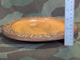 "Ein Froher Gast Wird Niemals Last" German Wood Bread Plate