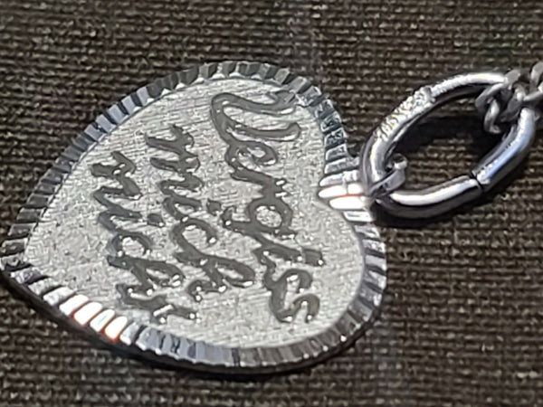 Vergiss Mich Nicht Heart Necklace 835 Silver