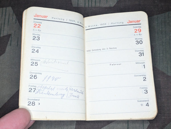 1939 Pocket Calendar German Pioneer