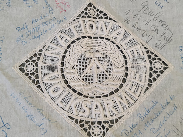 East German NVA Souvenir Doily