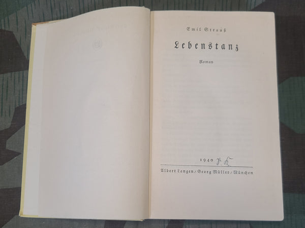 Lebenstanz 1940 Book with Edelweiss Inside