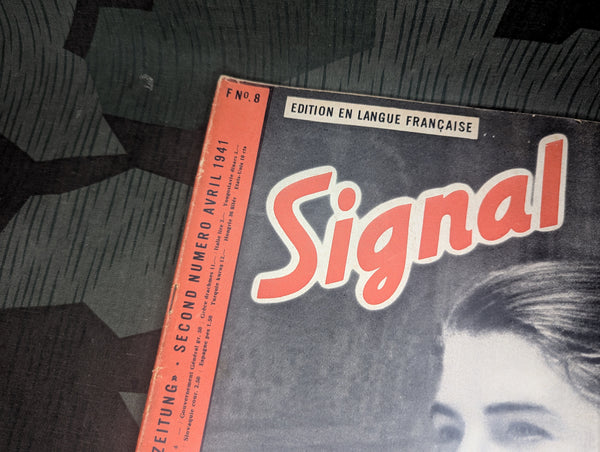 April 1941 Signal Magazine in French No. 8 (Reichsbank, Party Uniforms, Travel, Etc)