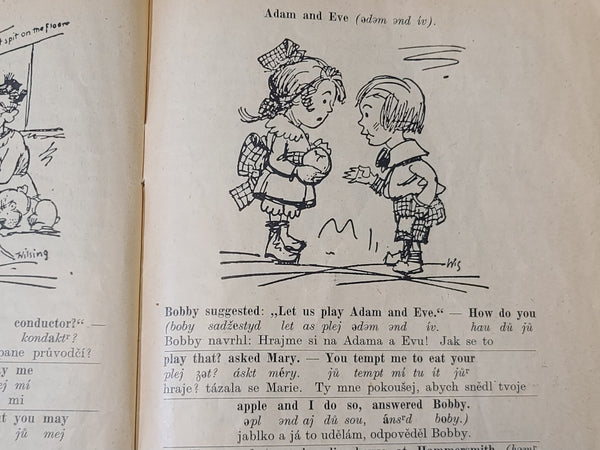 1938 Czech Book about Learning English