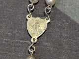 White Pearlescent German Rosary