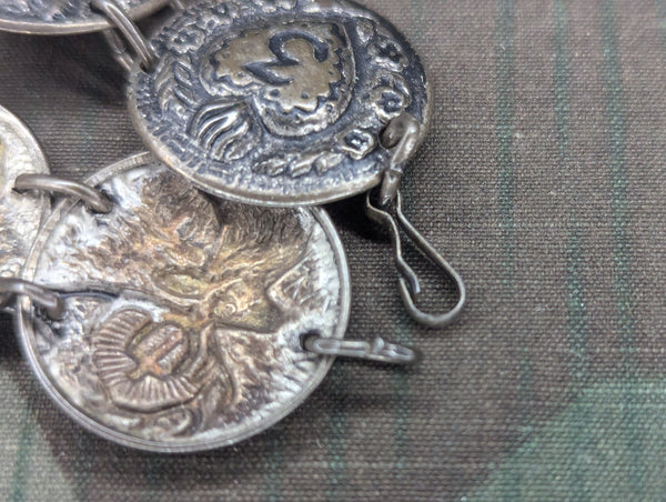 German Edelweiss and Deer Bracelet