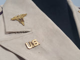 Army Nurse Beige Jacket (as-is) <br> (34" Bust)