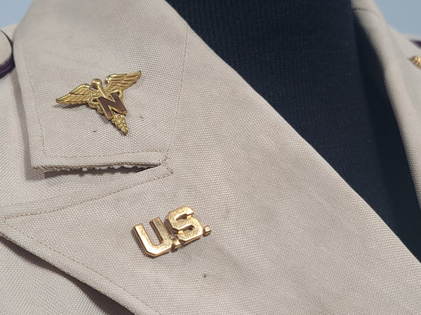 Army Nurse Beige Jacket (as-is) <br> (34" Bust)