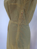Lightweight Yellow Stripe Dress <br> (B-40" W-28" H-40")