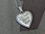 "Ich Hab Dich Lieb" Heart Necklace 835