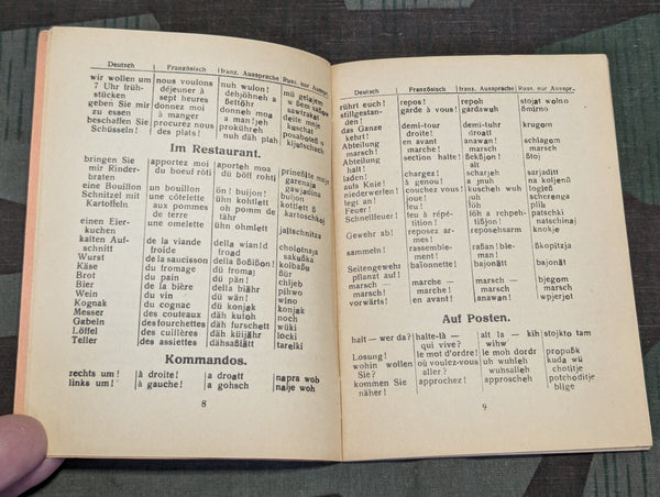 German - French - Russian Phase Book