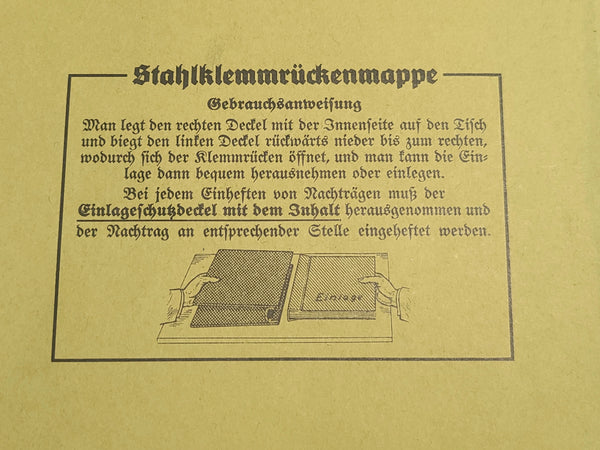 Folder For Fernsprechverzeichnis From the Reichsministeriums