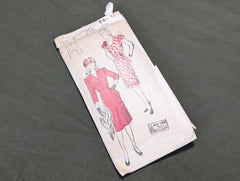 Vintage 1940s Dress Pattern