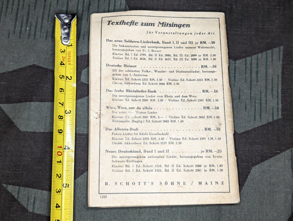 Das Neue Soldaten Liederbuch Soldier's Song Book Heft 1