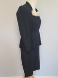 German Black Dress with Fur Trim <br> (B-34" W-29.5" H-38")