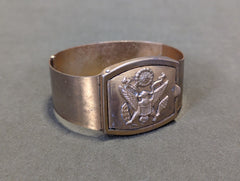 Army Sweetheart Locket Cuff Bracelet