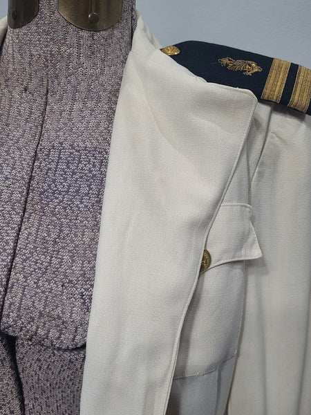 NNC Navy Nurse White Uniform Jacket and Skirt <br> (B-33" W-25" H-33.5")