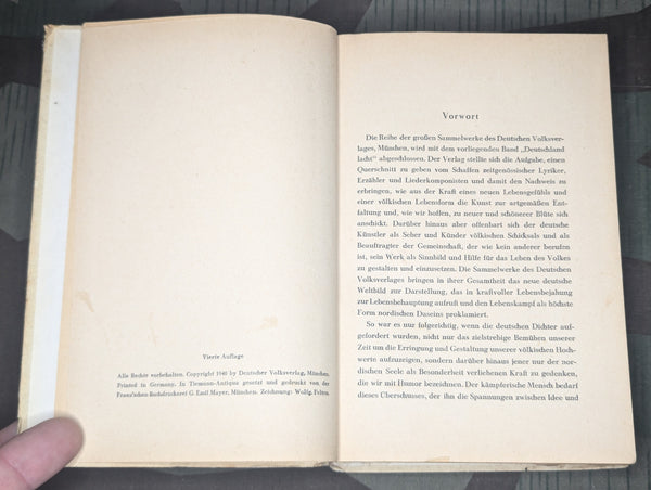 Deutschland Lacht Humor Book 1940