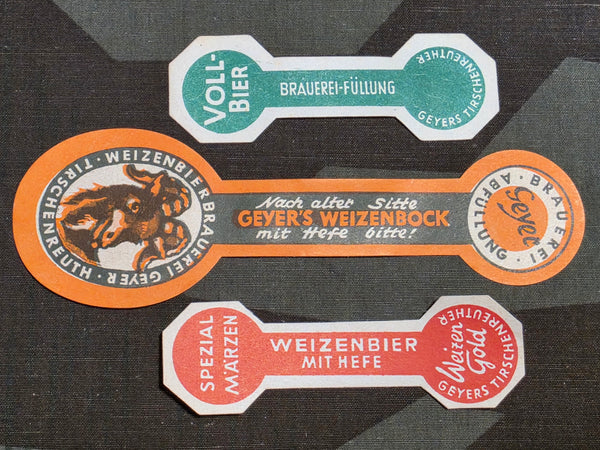Large Lot of Geyers Beer Labels (Over 100 Pieces)
