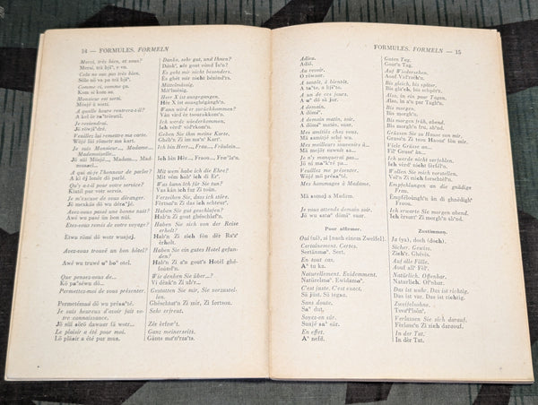1937 French - German Phrase Book