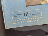 Kraftfahrzeug Handwerk 25 April 1942 Heft 17 Krafthand